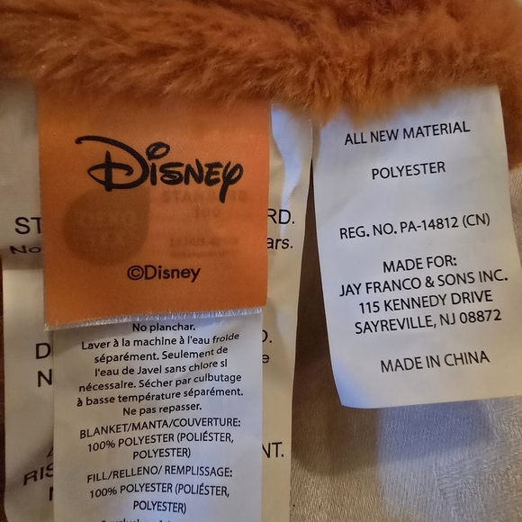 Disney Minnie Mouse Halloween Hooded Blanket Orange and Black - Picture 4 of 4